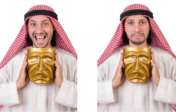 白地偽善概念でアラブ — ストック写真