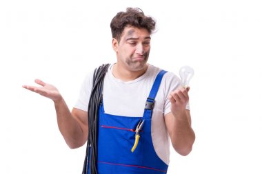 Komik adam Elektrik onarım işi