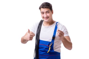 Elektrik onarım yapan erkek