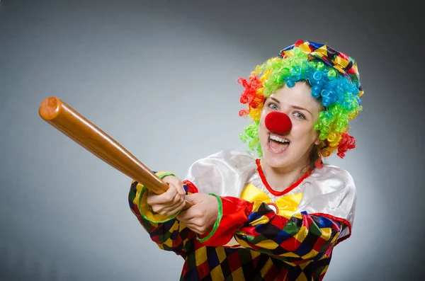 Clown divertente in concetto comico — Foto Stock