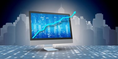 İş çizelgeleriyle illüstrasyon - 3D görüntüleme