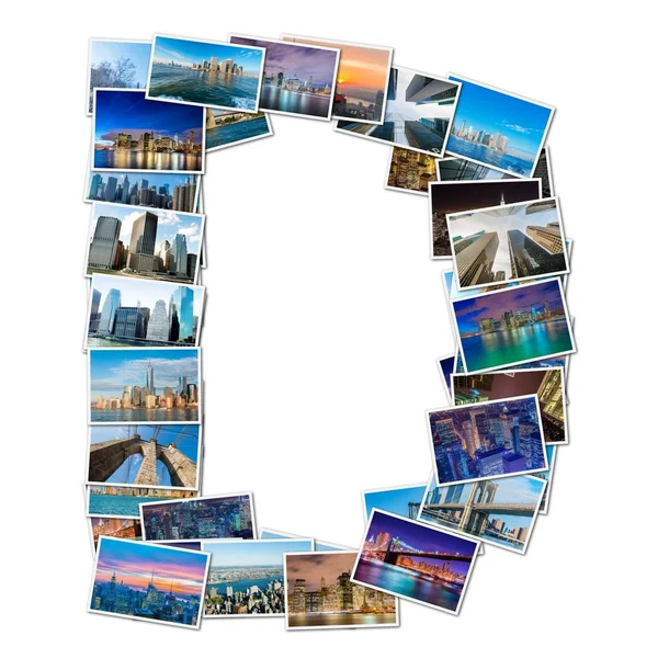 New York fotoğrafları yapılmış İngilizce Alfabe harf