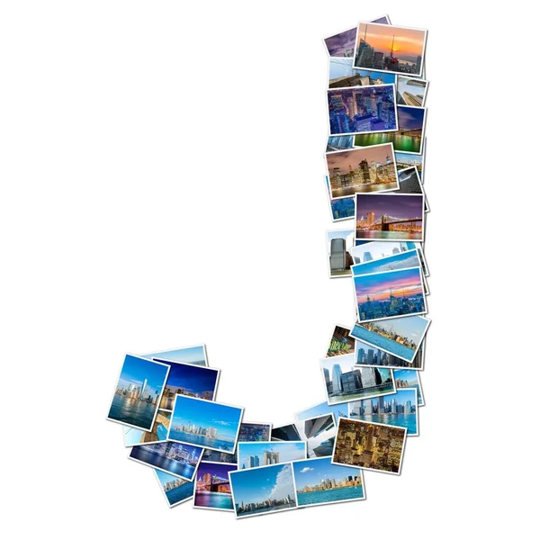 New York fotoğrafları yapılmış İngilizce Alfabe harf