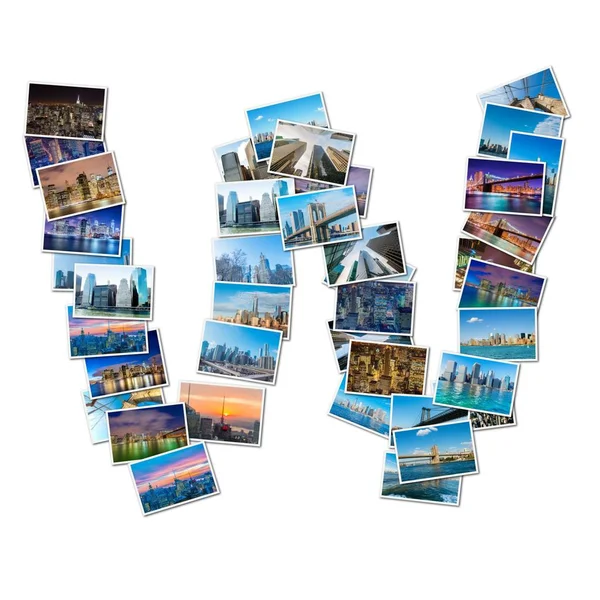 New York fotoğrafları yapılmış İngilizce Alfabe harf