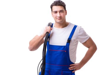 Elektrik onarım yapan erkek