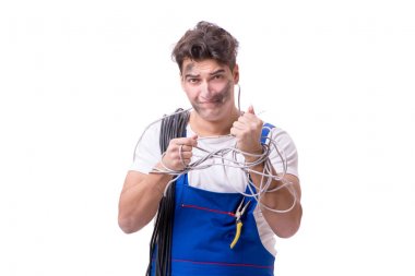 Komik adam Elektrik onarım işi