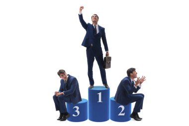 Kazanan işadamı rekabet kavramı içinde