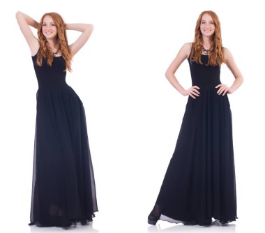 moda kavramı üzerinde beyaz kadın modeli