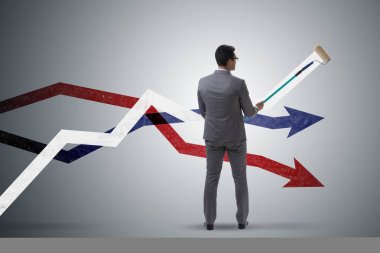 İşadamı kavramı tahmin içinde Çizelgeler çizim