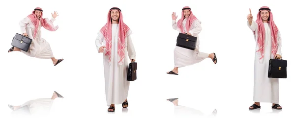 Emiraty mężczyzna na białym tle — Zdjęcie stockowe
