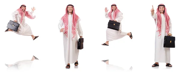 Arab man isolated on white background — Stock Photo, Image