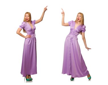 Moda giyim - kompozit görüntü güzel kadın