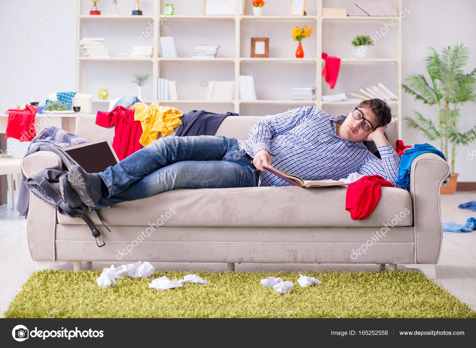 Depositphotos 165252558 stock photo young man working studying in