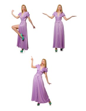 Moda giyim - kompozit görüntü güzel kadın