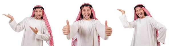 Арабські людина ізольований на білому тлі — стокове фото