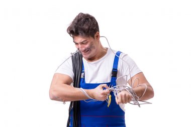 Komik adam Elektrik onarım işi