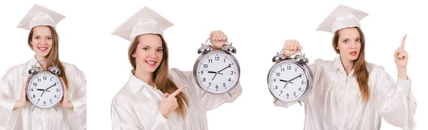 Young student isolated on the white — Stock Photo, Image