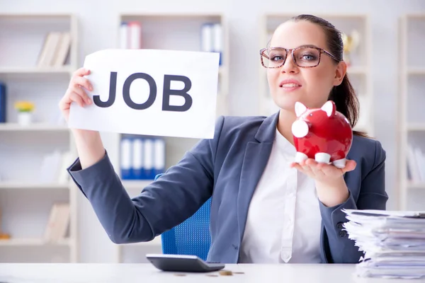 Businesswoman hiring new employees in office — Stock Photo, Image