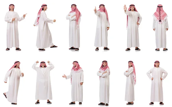 흰색 배경에 고립 된 아랍 사람 — 스톡 사진