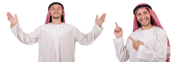 Emiraty mężczyzna na białym tle — Zdjęcie stockowe