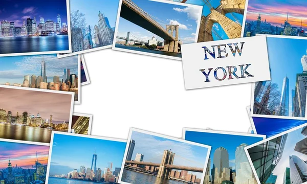 Collage van foto's van New York — Stockfoto