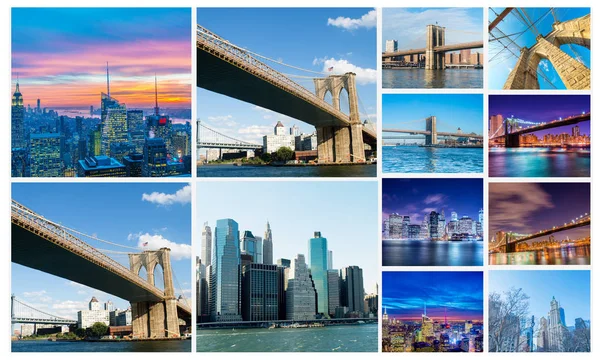 Collage aus New York Fotos — Stockfoto