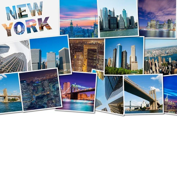 Collage van foto's van New York — Stockfoto