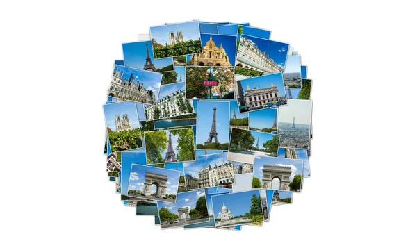 Collage of paris photos collection — Stock Photo, Image