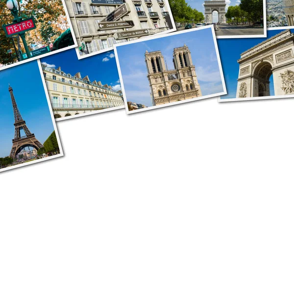 Collage de París colección de fotos — Foto de Stock