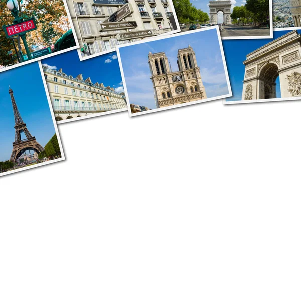 Collage of paris photos collection — Stock Photo, Image