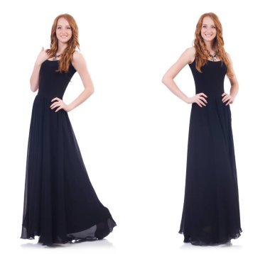 moda kavramı üzerinde beyaz kadın modeli