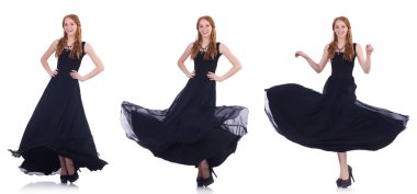 moda kavramı üzerinde beyaz kadın modeli