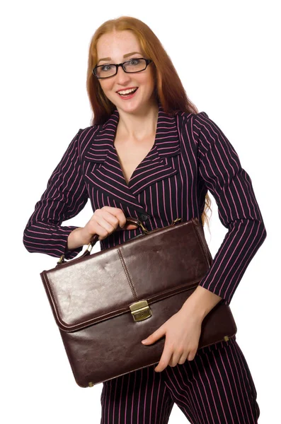 Mujer mujer de negocios concepto aislado fondo blanco — Foto de Stock
