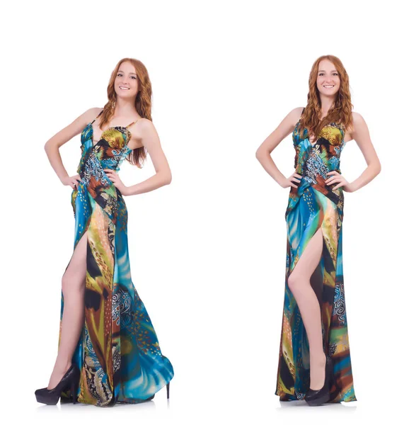 beyaz izole güzel bir elbise modeli