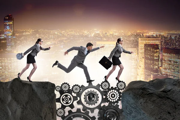 Teamwork concept met zakenmensen — Stockfoto