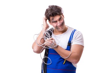 Komik adam Elektrik onarım işi