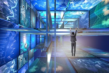 Soyut kavramda takılan bir iş adamı