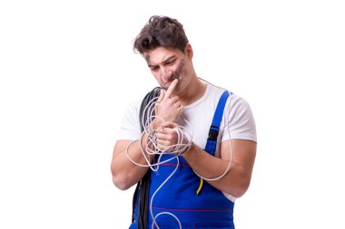 Komik adam Elektrik onarım işi