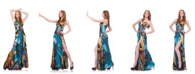 beyaz izole güzel bir elbise modeli