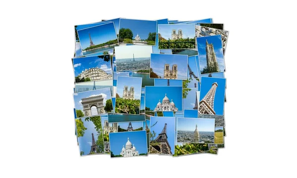 Collage van Parijs foto collectie — Stockfoto