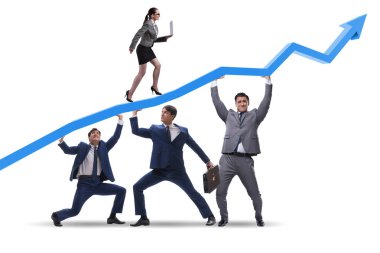 Ekonomik büyümeyi destekleyen işadamları beyazlarda izole edildi