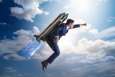 Kariyer gelişimi konseptinde iş adamı