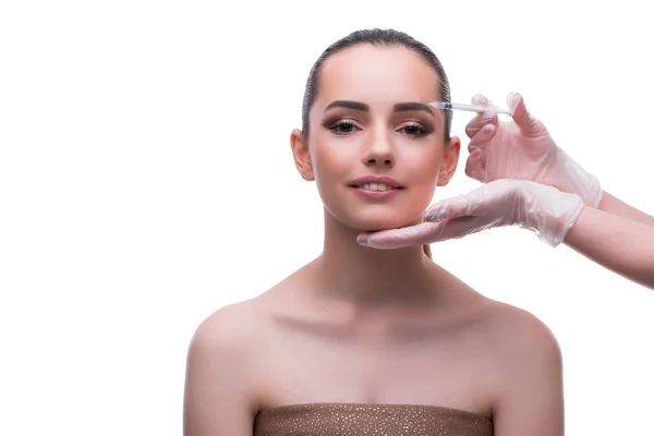 Frau im Schönheitskonzept mit Botox-Facelift — Stockfoto