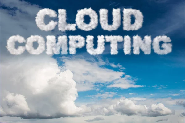 Archiviazione cloud computing nel concetto IT — Foto Stock