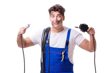 Komik adam Elektrik onarım işi