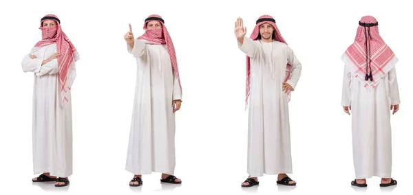 Arabische man geïsoleerd op witte achtergrond — Stockfoto