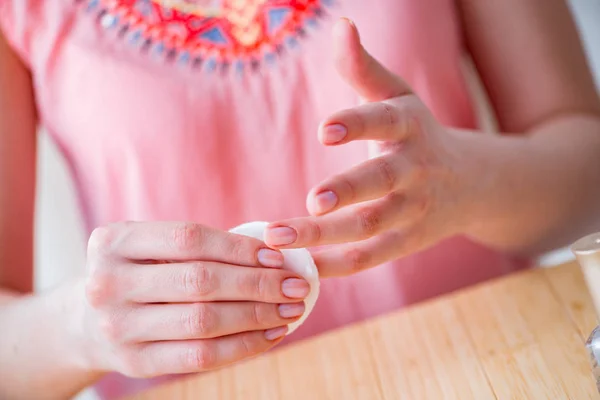 Товари для догляду за нігтями педикюр крупним планом — стокове фото