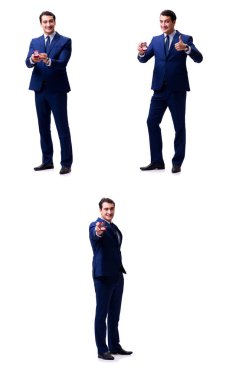 Evlilik teklifi yapan bir adamın romantik konsepti.