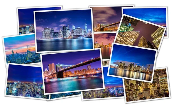 Collage van foto's van New York — Stockfoto