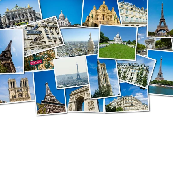 Collage of paris photos collection — Stock Photo, Image